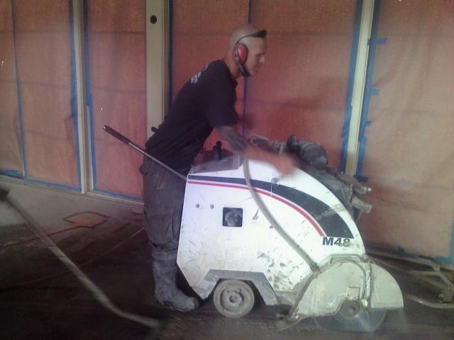 Slab sawing