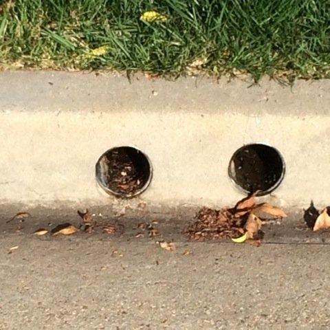 Drainage hole drilling